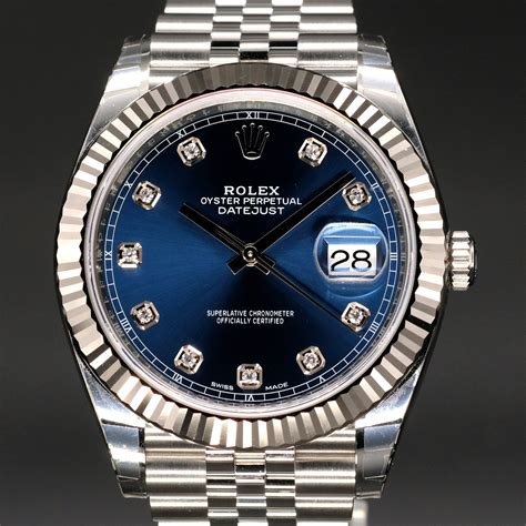 rolex datejust blue price